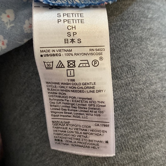 Blue floral midi wrap dress - Picture 5 of 5